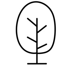 Doodle tree plant nature line Flower colorful