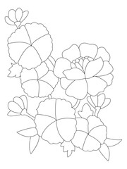 
   Flowers  Leaves Coloring page Adult.Contour drawing of a mandala on a white background.  Vector illustration Floral Mandala Coloring Pages, Flower Mandala Coloring Page, Coloring Page For Adul