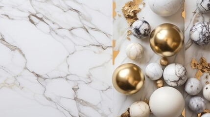 Fototapeta premium marble background with gold elements