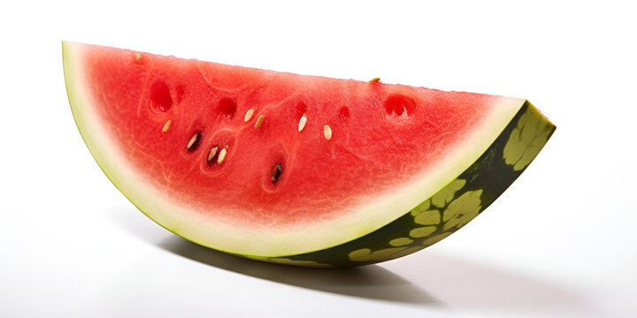 Watermelon,  Slice of fresh watermelon, generative Ai 
