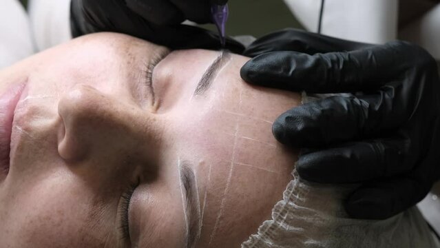 professional approach to microblading, emphasizing the expertise needed to achieve stunning results. cosmetic product manufacturers who sell eyebrow tattooing equipment or aftercare products.