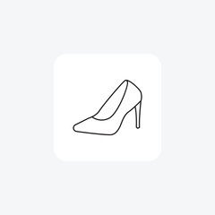 Pointed Toe Shoes Sharp Sophistication Simple and sleek Flat Icon Design on White background

