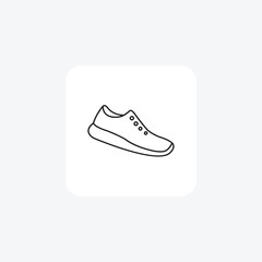 Tennis Shoes Court Dominators Minimalist Flat Icon 

