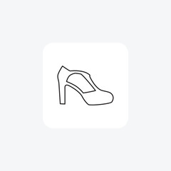  Mary Janes Vintage CharmSimple and sleek Flat Icon Design on White background

