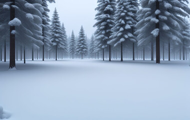 Winter Christmas mood. Winter landscape. Ai generated technology