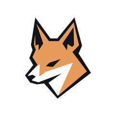 Fototapeta premium creative fox animal modern simple design concept logo