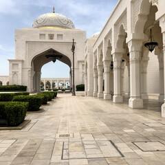 Fototapeta na wymiar A side view of the Qasr Al Watan palace
