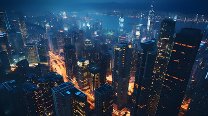 Obraz premium city skyline