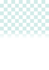 グラデーション&times;市松模様(グリーン)