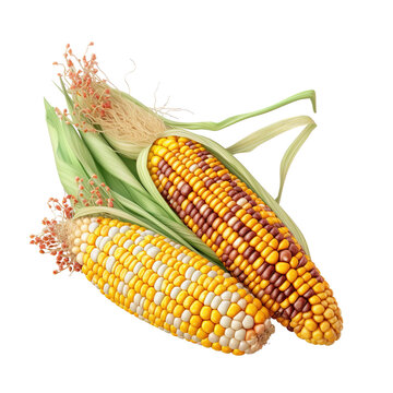 ornamental corn isolated