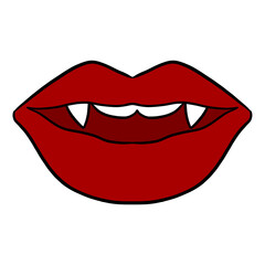 Red Vampire Lips