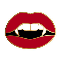 Gold Dracula Sexy Lips