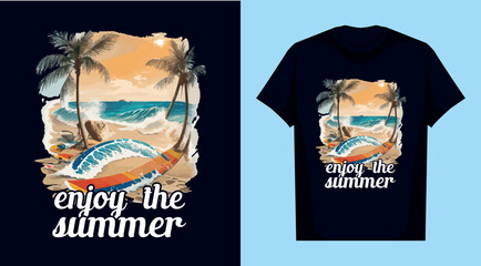 summer day t shirt design