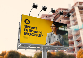 Outdoor Billboard Scene Mockup