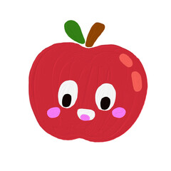 red apple cartoon