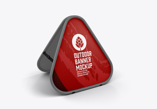 Triangle Pop-up Banner Mockup