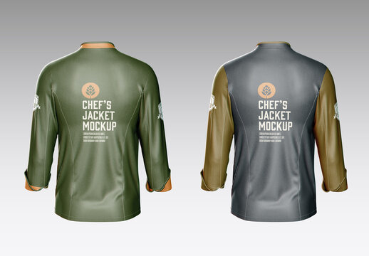 Men's Chef's Jacket Mockup