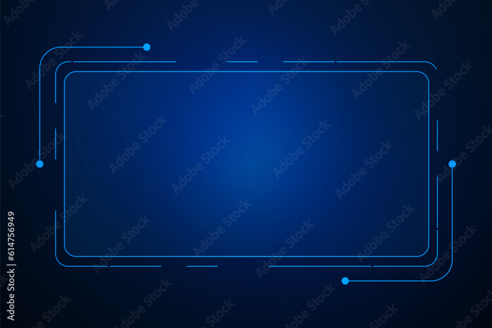 Wall mural sci fi futuristic user interface, hud template frame design, technology abstract background
