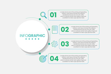 Business Infographic design template , Process timeline chart , number options
