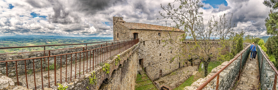 Cortona fortress Girifalco, Tuscany, Italy
