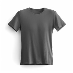 Naklejka premium 3D rendered Dark Grey Tshirt with copy space mockup - ai generative
