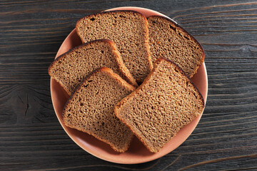 Bread on a plate
