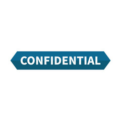 Fototapeta premium Confidential In Blue Duo Color Hexagonal Rectangle Shape 