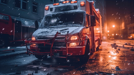 Ambulance damage due to an accident