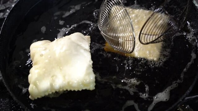 Gnocco fritto, cibo tipico emilia romagna, italia