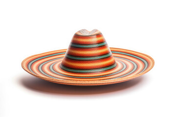 Fototapeta na wymiar traditional mexican hat isolated on white background