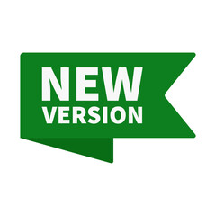 New Version In Green Color Ribbon Rectangle Shape For Promotion Sale
