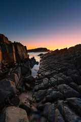 Big rock on the coastline of Crescent Head, Australia at sunrise time. © AlexandraDaryl