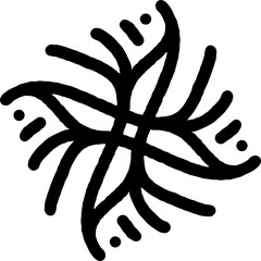 Flower, Nirmana, Molecule, Asymmetric Logo