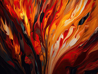 Dancing Flames of Abstract Art