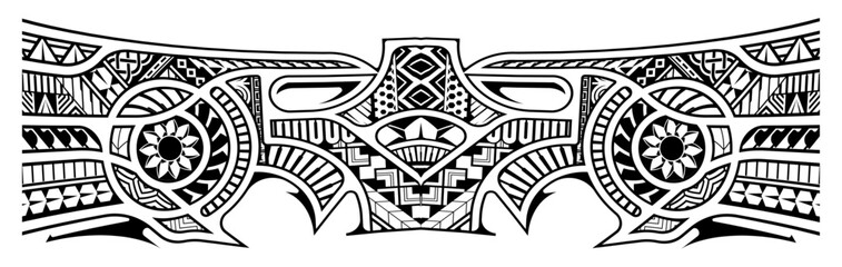 Abstract Polynesian ethnic pattern