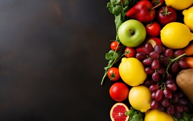 Fototapeta na wymiar Assorted Fresh Produce on Table. Generative AI