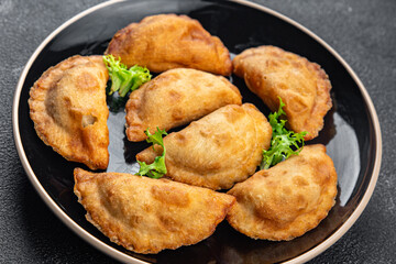 empanadas meat pie stuffed meal food snack on the table copy space food background rustic top view