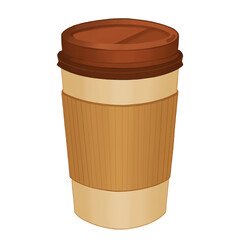 Coffee paper cup Watercolor