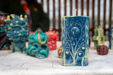 Beautiful designer handmade wax candle