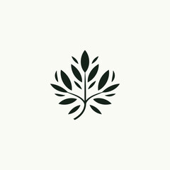 Leaf nature logo design vector illustration