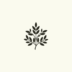 Leaf nature logo design vector illustration