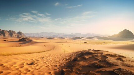Desert Landscape with Mirage
