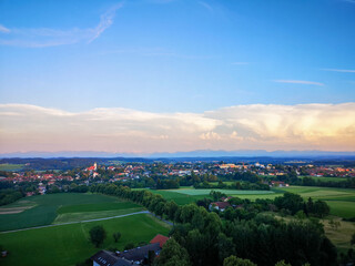 panorama of the alps from Ebersberg