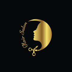 Creative Professional Trendy and Minimal Beauty, Hair Salon Logo Design, Beauty Salon Icon Logo in Editable Vector Format