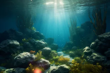 Foto op Aluminium Underwater, no water in sight. AI generative © SANGHYUN