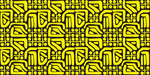 Vector collection of seamless organic patterns in monochrome colors