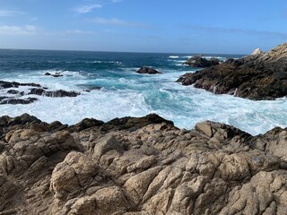 Rocking mountain coastline merge 