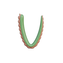 Tentacles Funny 3D Alphabet or PNG Letters