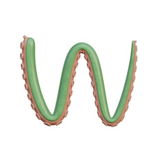 Tentacles Funny 3D Alphabet or PNG Letters