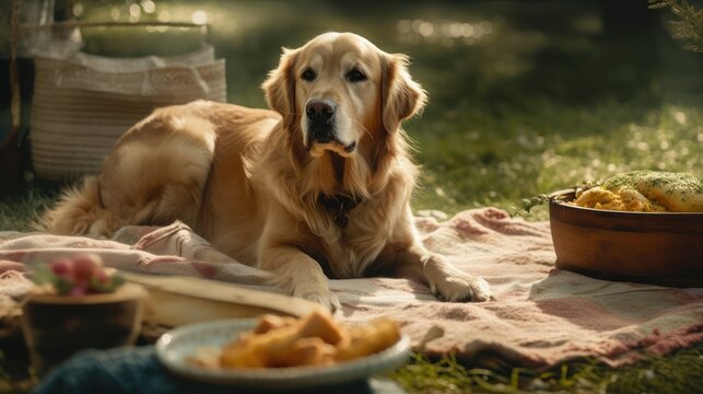 golden retriever puppies HD 8K wallpaper Stock Photographic Image